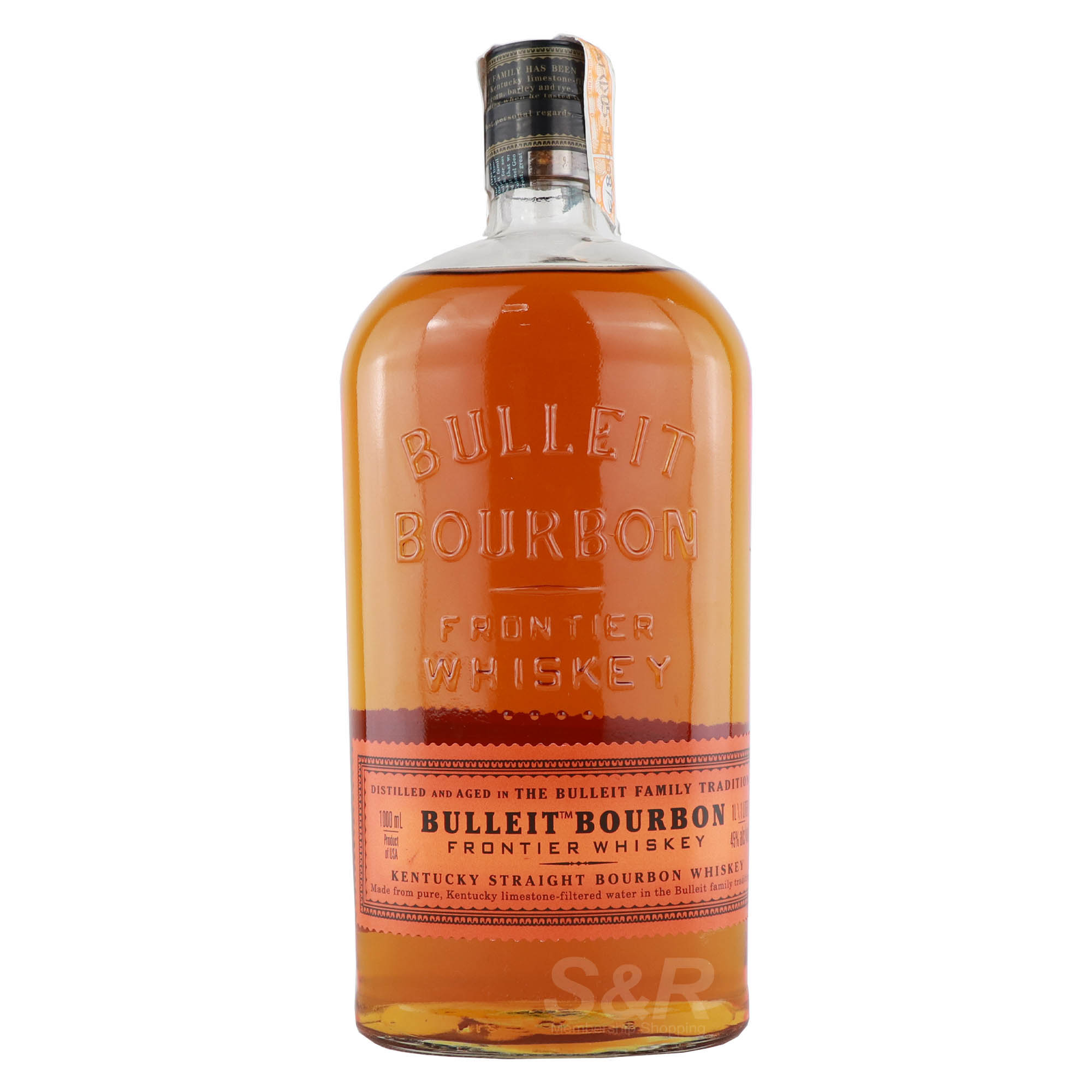 Bulleit Bourbon Frontier Whiskey 1L